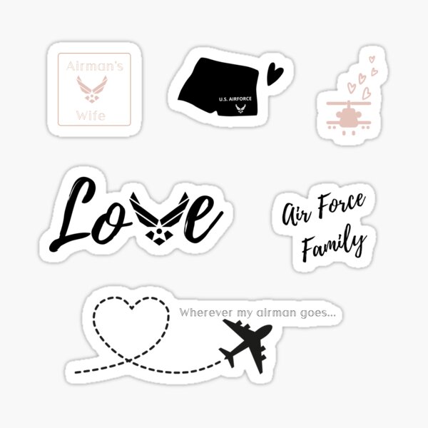 Airforce Wife Sticker Pack Sticker