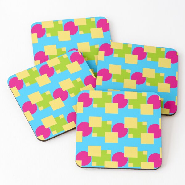 Item preview, Abstract Multicolored Pattern with Square and Circles designed and sold by Sendreka.