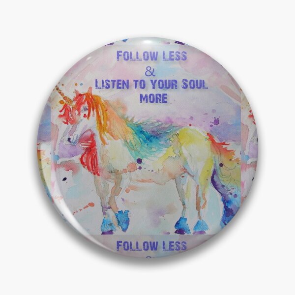 Item preview, Unicorn Watercolor Painting - Listen to Your Soul designed and sold by Sarah  Rajkotwala.
