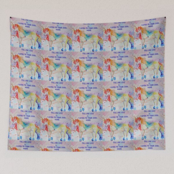 Item preview, Unicorn Watercolor Painting - Listen to Your Soul designed and sold by Sarah  Rajkotwala.