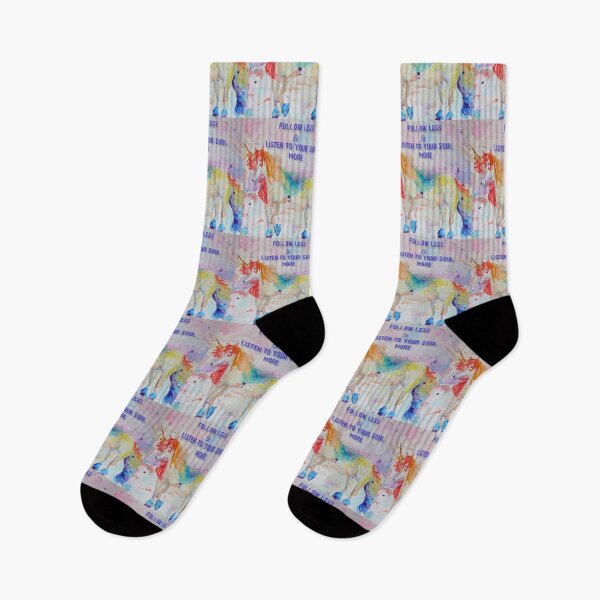Item preview, Unicorn Watercolor Painting - Listen to Your Soul designed and sold by Sarah  Rajkotwala.