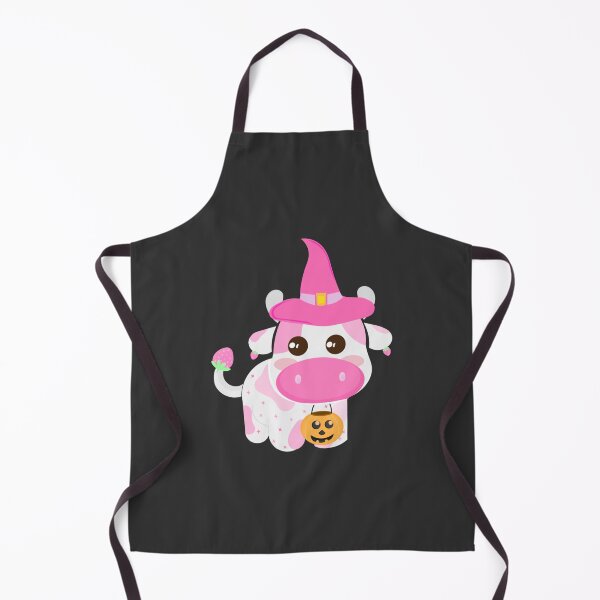 Artikelvorschau, Nette Halloween Baby Pink Erdbeer Kuh Hexe geht Süßes oder Saures entworfen und verkauft von twicetrader.