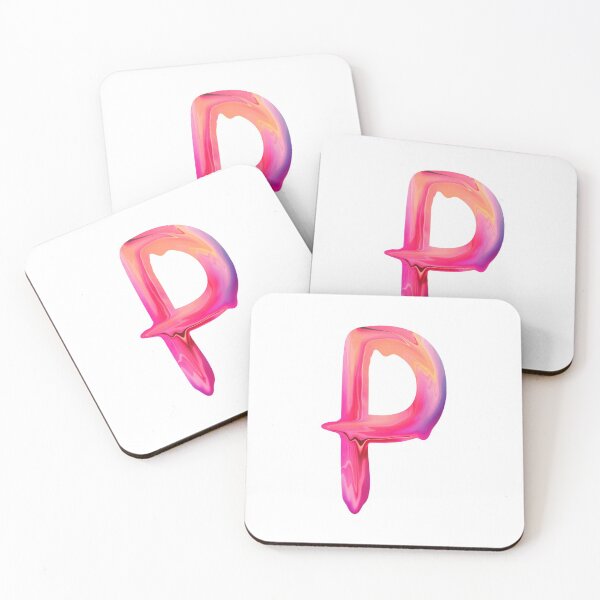 Item preview, Letter P Pink Dripping Paint  designed and sold by Krafty  Arts Studio.
