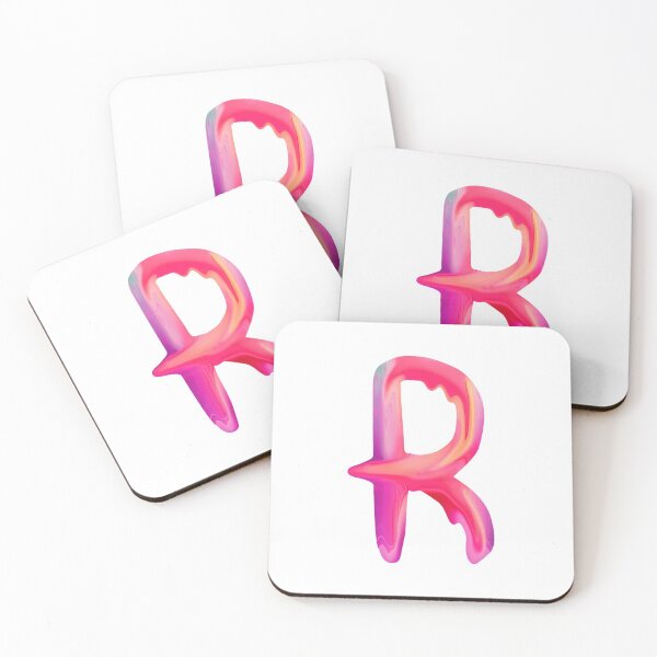 Item preview, Letter R Pink Dripping Paint  designed and sold by Krafty  Arts Studio.