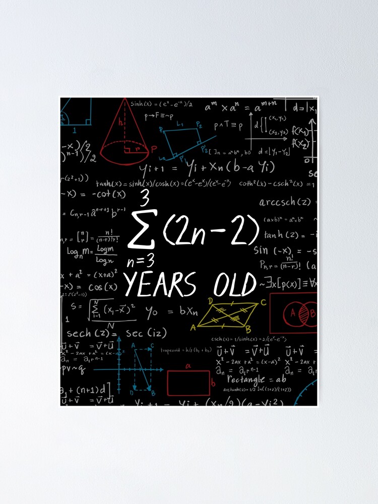 Funny Math Geek 18th Birthday, 18 Years Old Shirt Boy, Girl