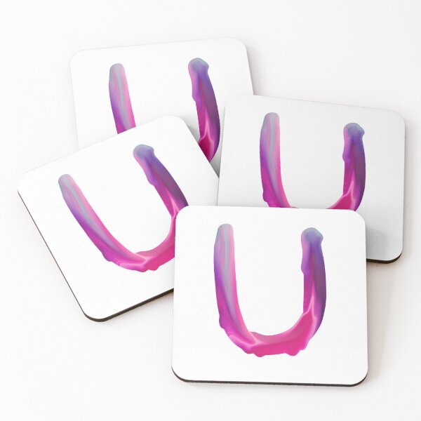 Item preview, Letter U Pink Dripping Paint  designed and sold by Krafty  Arts Studio.