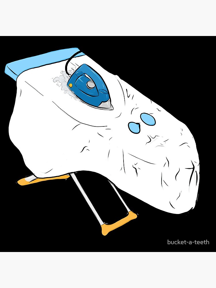 "Ghost Ironing Their Sheet" Poster by bucketateeth Redbubble