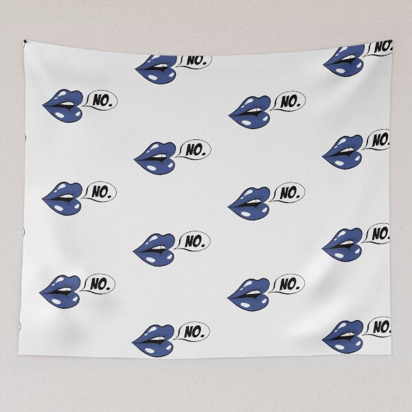 Item preview, "NO" Blue designed and sold by Karissa Tolliver.