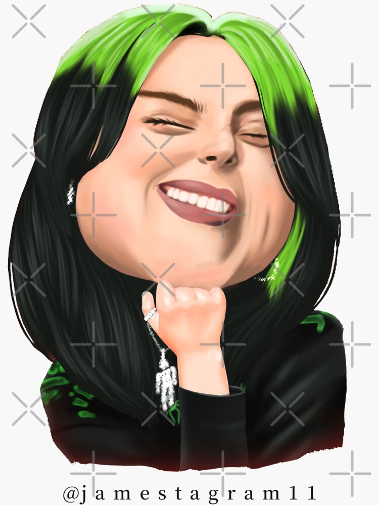 Update 146+ billie eilish drawing cartoon super hot