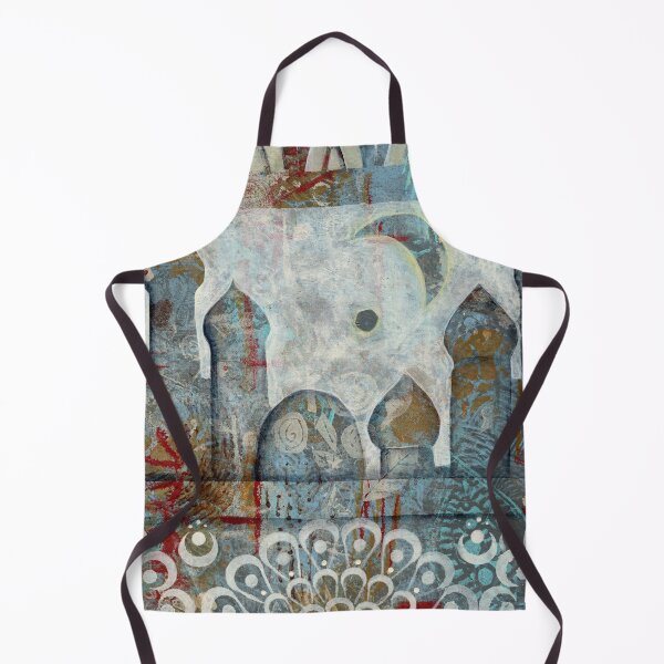Item preview, Mixed media, negative painting Islamic skyline designed and sold by CindyGrosch.