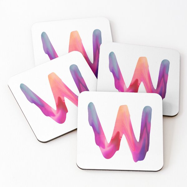 Item preview, Letter W Pink Dripping Paint  designed and sold by Krafty  Arts Studio.