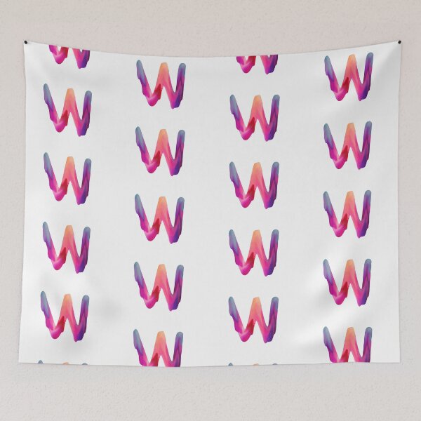 Item preview, Letter W Pink Dripping Paint  designed and sold by Krafty  Arts Studio.