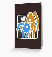 Portal Hug Greeting Card