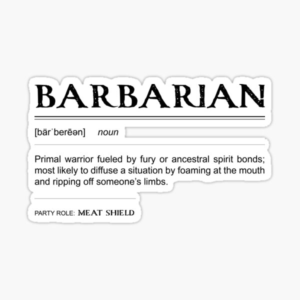 barbarian-definition-sticker-by-hapenny-redbubble