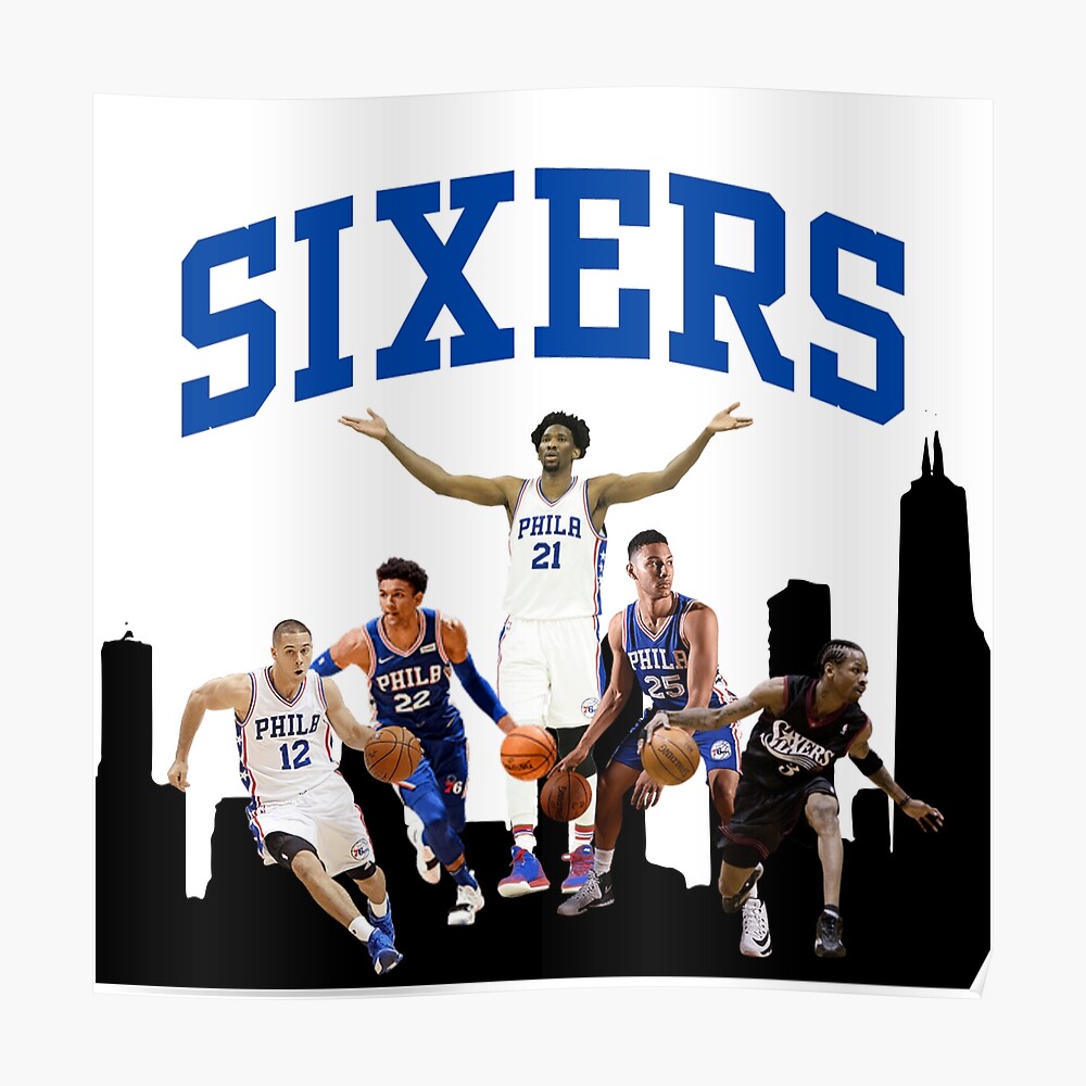 Philadelphia Sixers sticker, Philly basketball sticker, 76ers fan