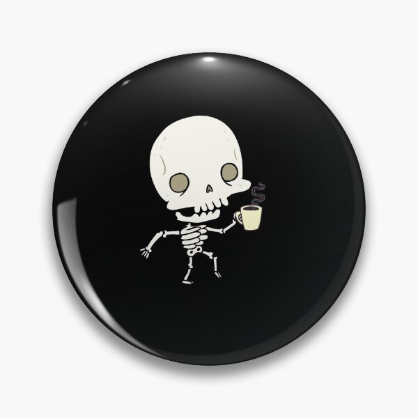 Item preview, Skeleton drinking coffee designed and sold by Mya4You.