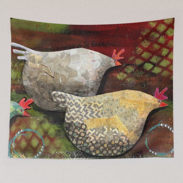 Item preview, pollos de técnica mixta designed and sold by CindyGrosch.