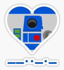 I love you R2D2 Sticker