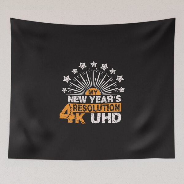 Item preview, New Years Resolution 4k designed and sold by spicygarb.