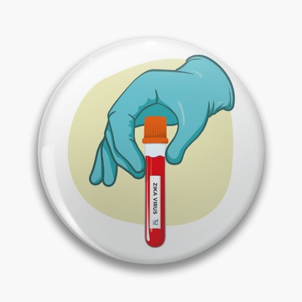 Item preview, Illustration representing a hand holding a vial of blood to zika virus examination, collected to a battery of laboratory tests designed and sold by LucianoCosmo.