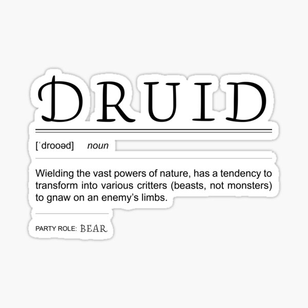 Item preview, Druid Definition designed and sold by HaPenny.