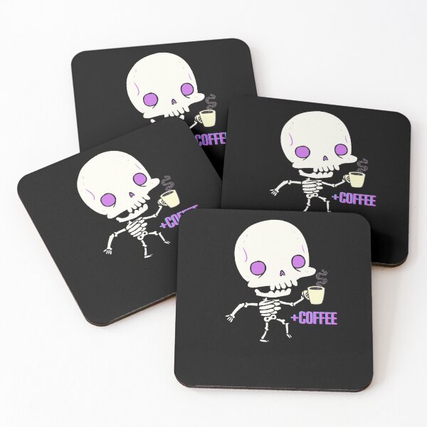 Item preview, Skeleton drinking coffee designed and sold by Mya4You.