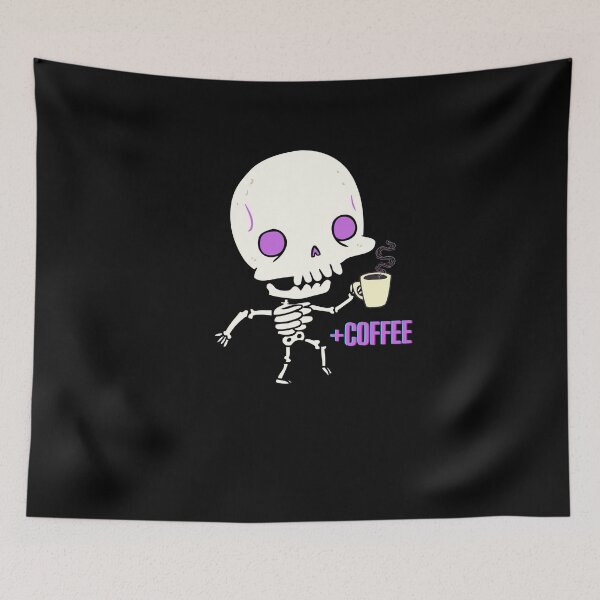 Item preview, Skeleton drinking coffee designed and sold by Mya4You.