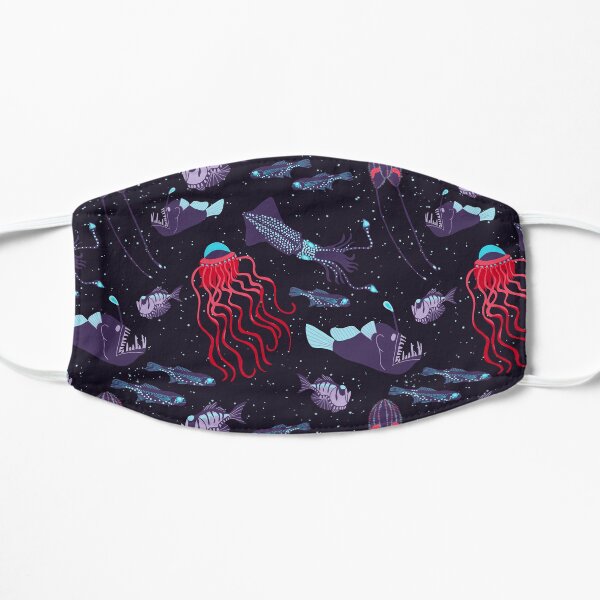 Deep Sea Mesopelagic Print Flat Mask