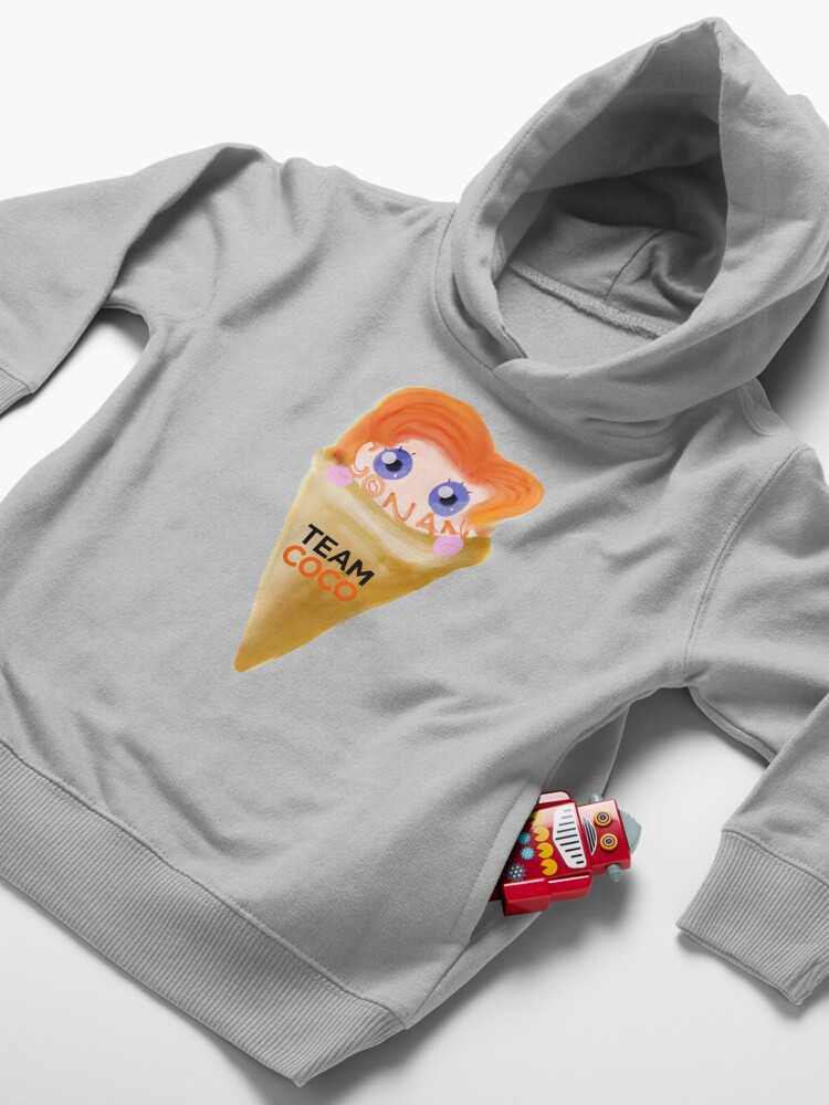 Alternate view of Ice Cream CONAN Toddler Pullover Hoodie