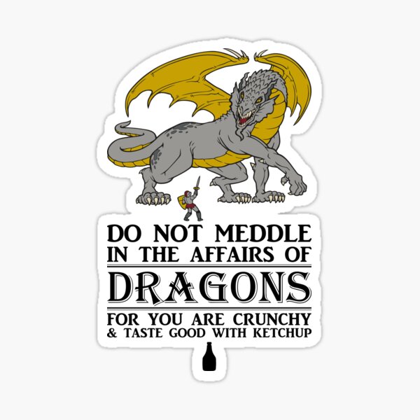 Dragon Meddlers Sticker