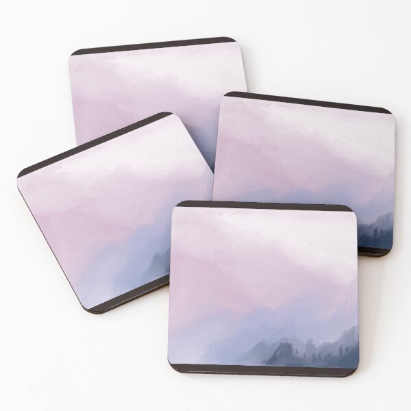 Item preview, Pink sky mountains designed and sold by creativepod.
