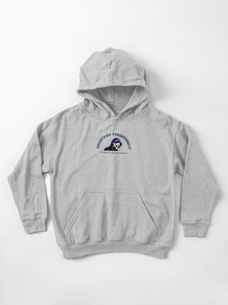 Thumbnail 1 of 5, Kids Pullover Hoodie, Podcast Merchandise for Unearthing Paranormalcy designed and sold by unpnormalcy.