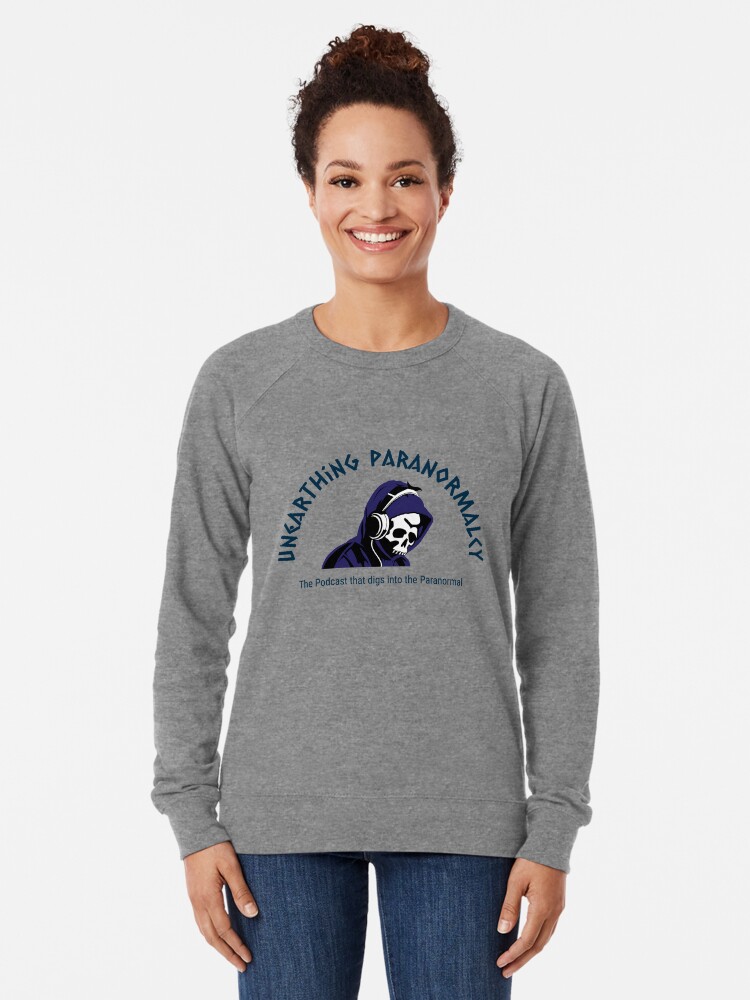 Thumbnail 2 of 5, Lightweight Sweatshirt, Podcast Merchandise for Unearthing Paranormalcy designed and sold by unpnormalcy.