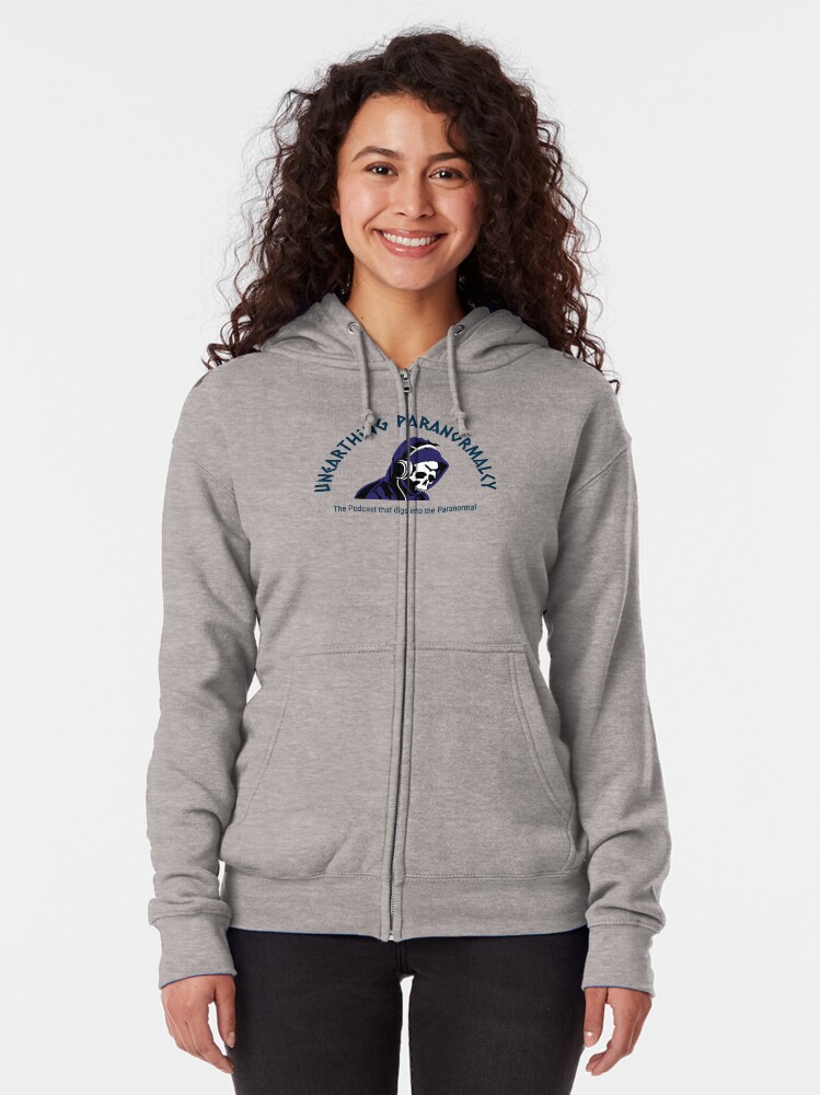 Thumbnail 2 of 5, Zipped Hoodie, Podcast Merchandise for Unearthing Paranormalcy designed and sold by unpnormalcy.