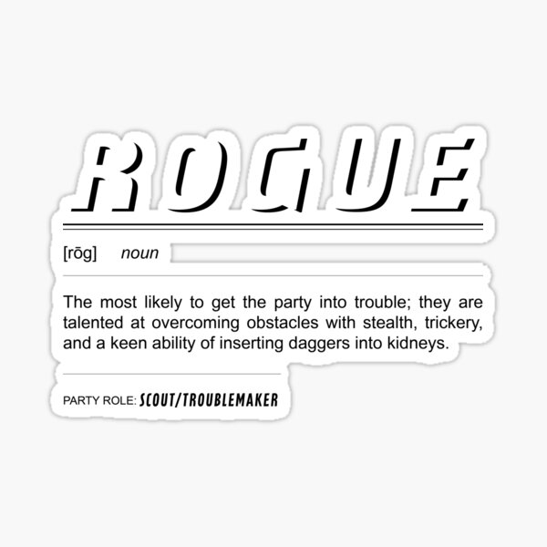 Rogue Definition Sticker