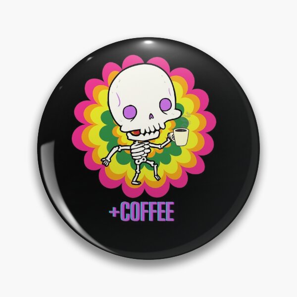 Item preview, Skeleton drinking coffee designed and sold by Mya4You.