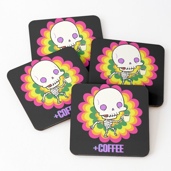 Item preview, Skeleton drinking coffee designed and sold by Mya4You.