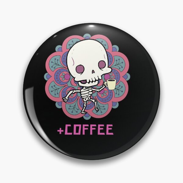 Item preview, Skeleton drinking coffee designed and sold by Mya4You.