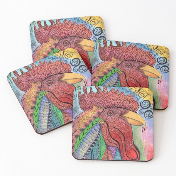 Item preview, Rooster art, doodles galore designed and sold by CindyGrosch.