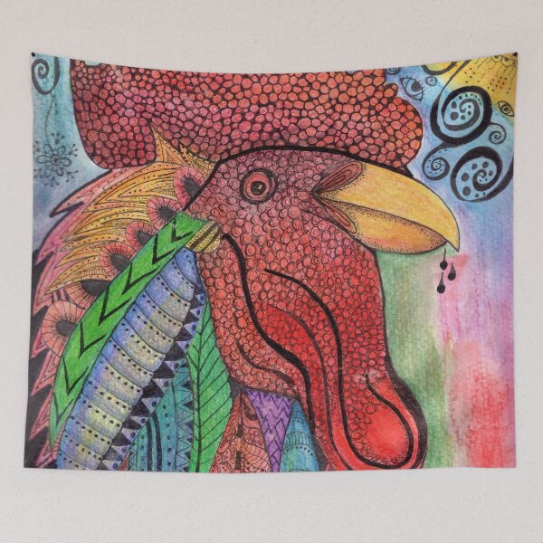 Item preview, Rooster art, doodles galore designed and sold by CindyGrosch.