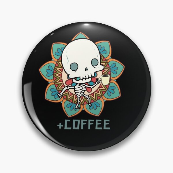 Item preview, Skeleton drinking coffee designed and sold by Mya4You.