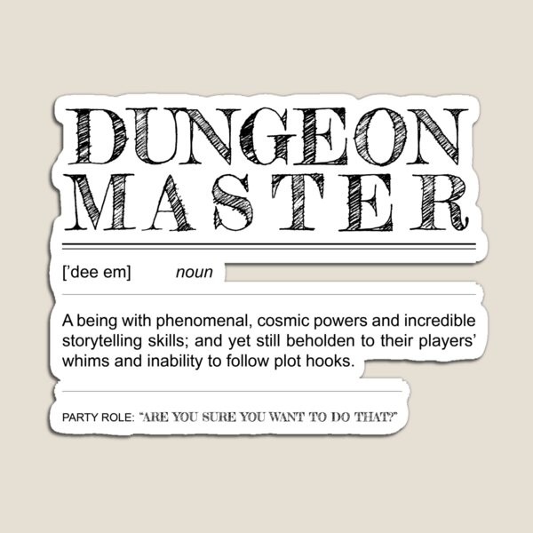 Dungeon Master Definition Magnet