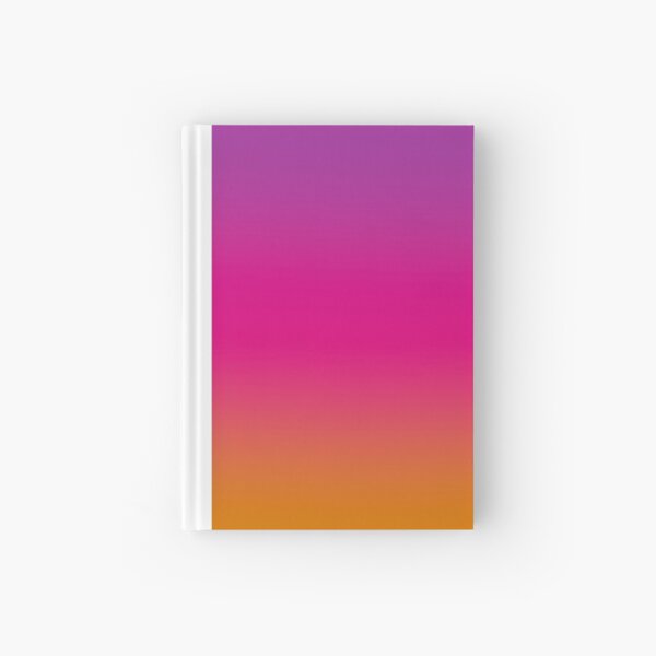 Purple, Pink, And Orange design Hardcover Journal
