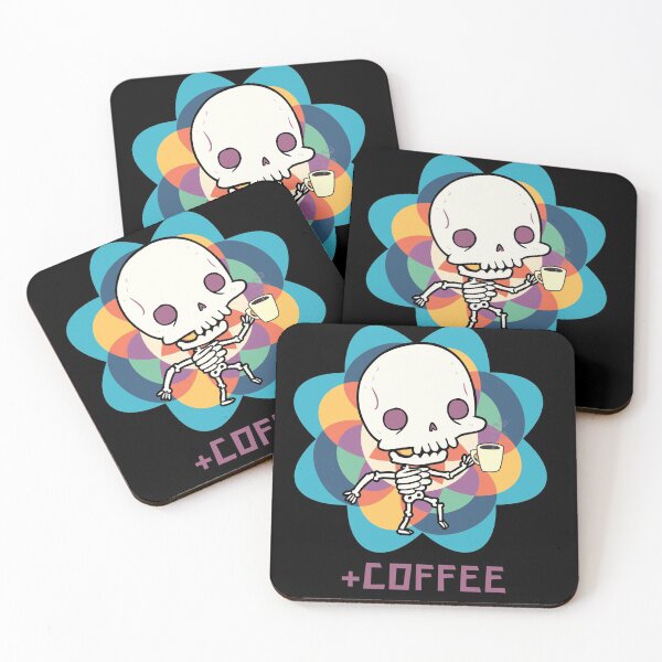 Item preview, Skeleton drinking coffee designed and sold by Mya4You.