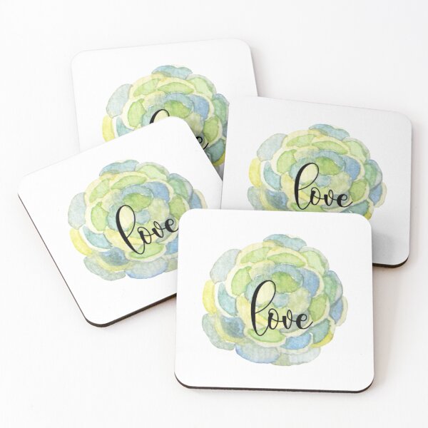 Item preview, Blue and Green Flower with the Word Love designed and sold by FinnBear.