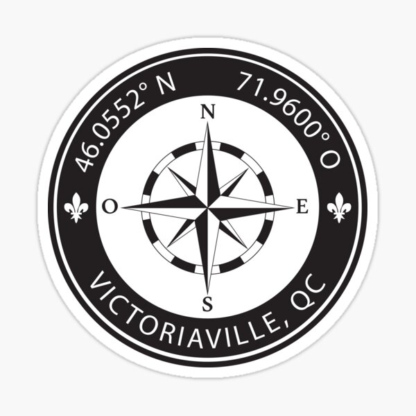 Item preview, Victoriaville, Quebec Geographical Coordinates designed and sold by TeeOhGraphics.