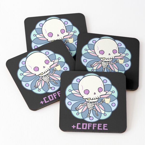 Item preview, Skeleton drinking coffee designed and sold by Mya4You.