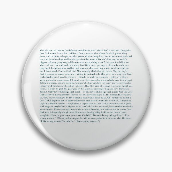 Item preview, Cool Girl Monologue designed and sold by lilim.
