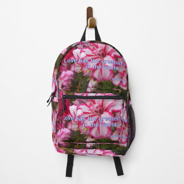 Item preview, Love Has the Greatest Reach in the World with Pink Flowers designed and sold by Sarah Rajkotwala.