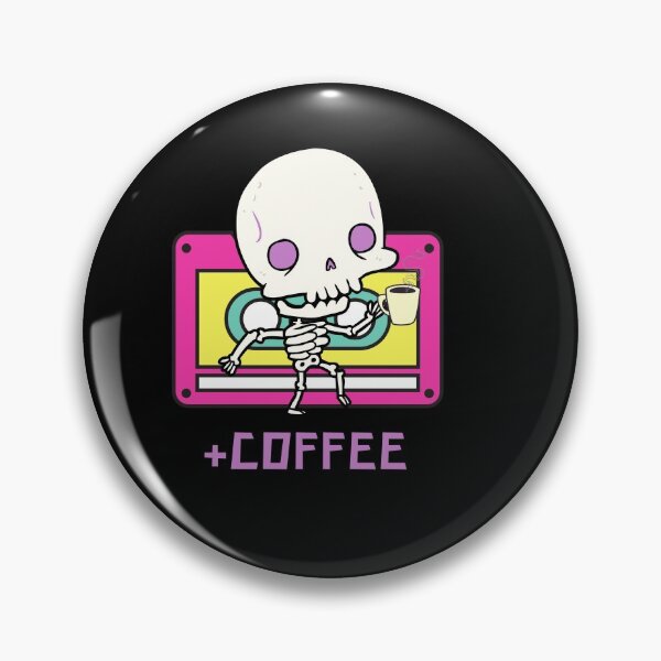Item preview, Skeleton drinking coffee designed and sold by Mya4You.